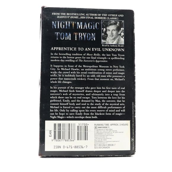 Night Magic by Tom Tryon (Cassette Tape Audiobook, 1995, Abriged) Anthony Heald - Picture 2 of 14
